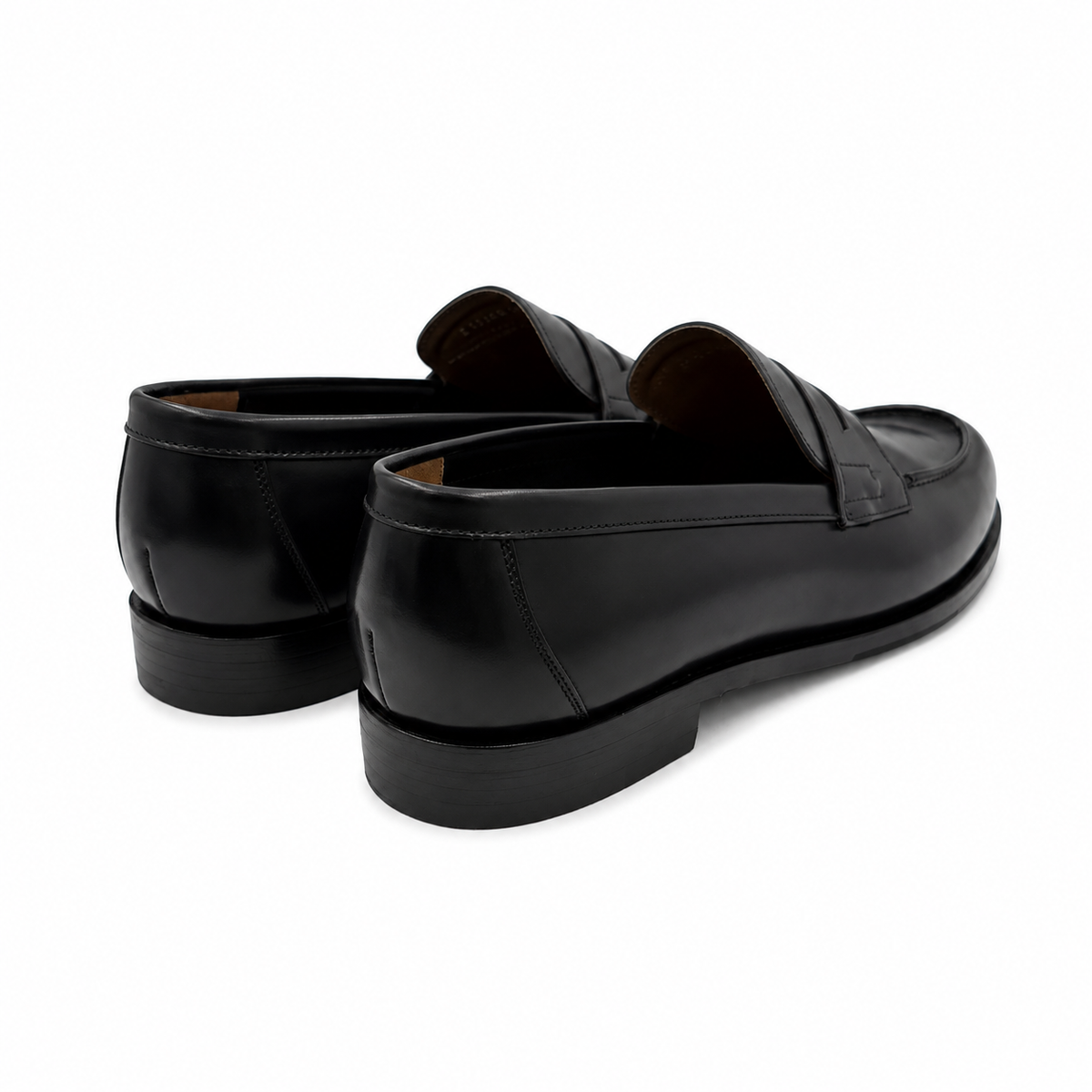 Berwick Goodyear Split Toe Penny Loafer - Black