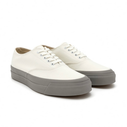 Asahi Deck Shoe - White/Grey