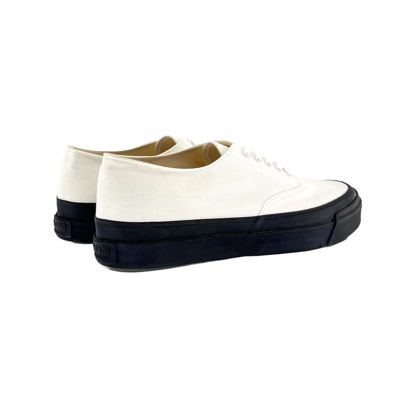 Asahi Deck Sneaker Made in Japan, White/Black