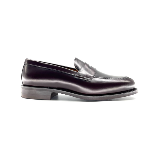 Berwick 1707 Goodyear penny loafer, dark brown with Dainite sole.