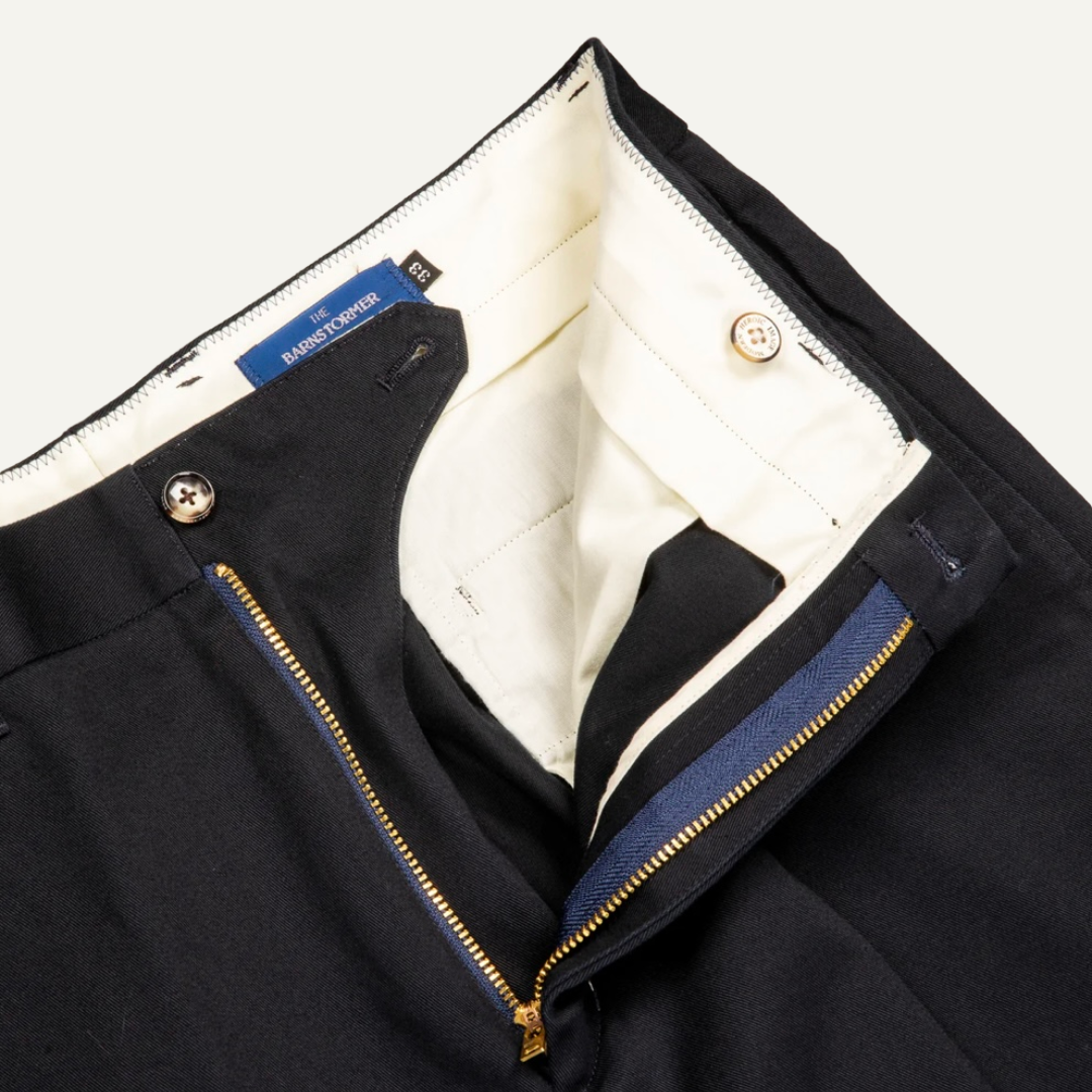 Barnstormer Flat Front Chino - Navy