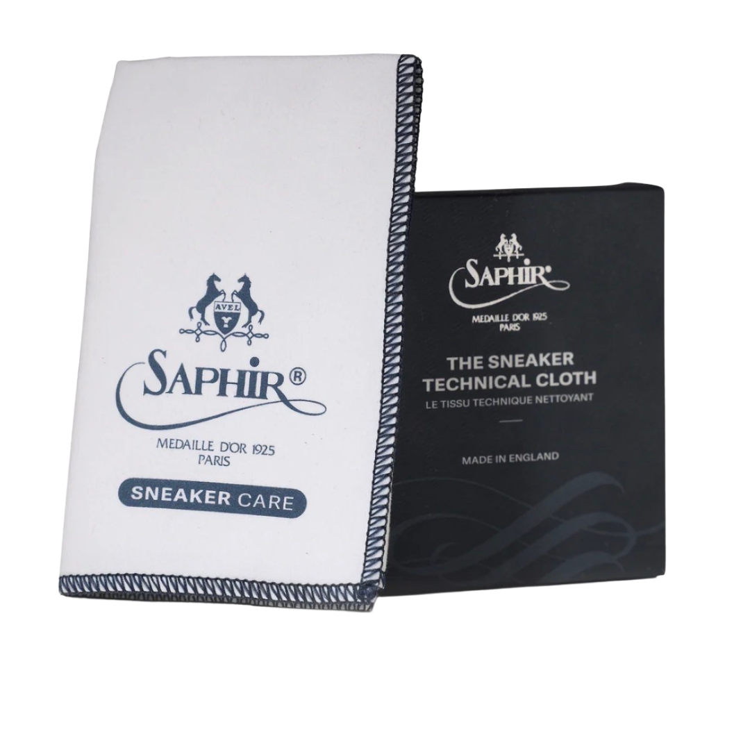 Saphir Saphir Sneaker Technical Cloth for shoe care, showing a close-up of the soft, durable cloth used for cleaning and polishing sneakers.