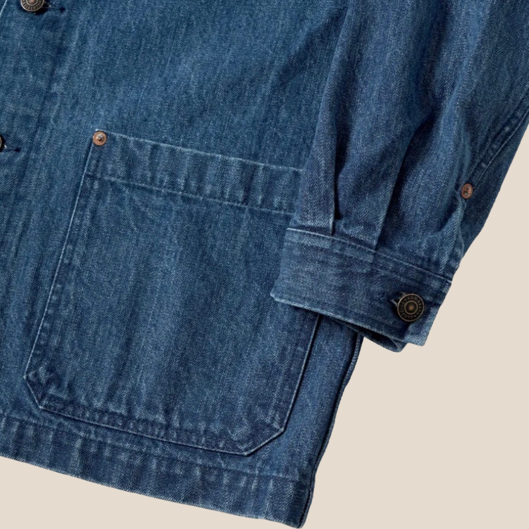 Kamakura - Denim French Work Jacket Mid Wash