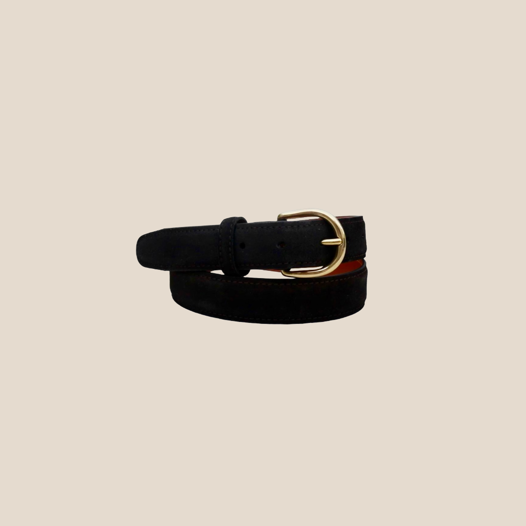 Berwick Belt - Dark Brown Suede