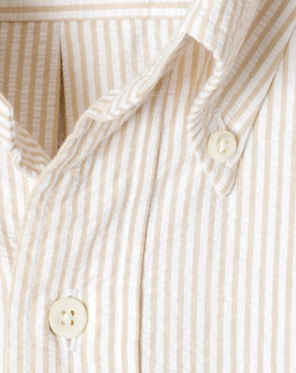 Kamakura Vintage IVY Button Down - Seersucker- Cream Stripe