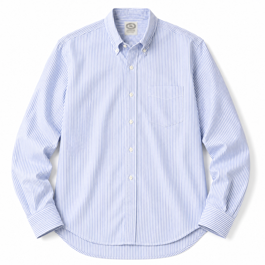 Kamakura Vintage IVY Button Down Oxford University Stripe - Blue
