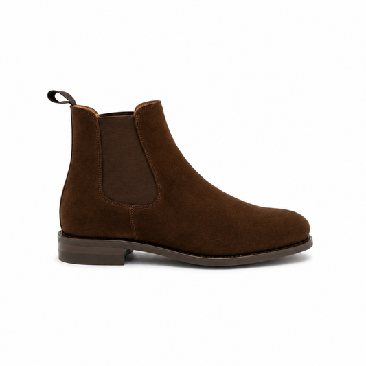 Berwick Goodyear Boot - Dark Brown Suede