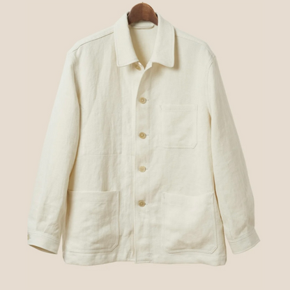 Kamakura - French Work Jacket Linen - Ivory