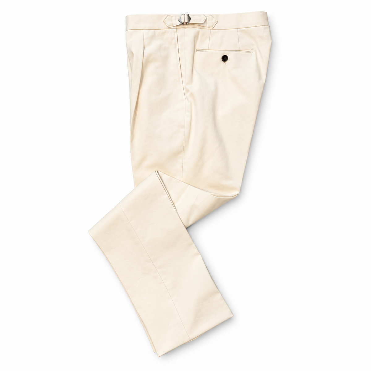 Vintage Wash Cotton Chino by Echizenya - Ivory