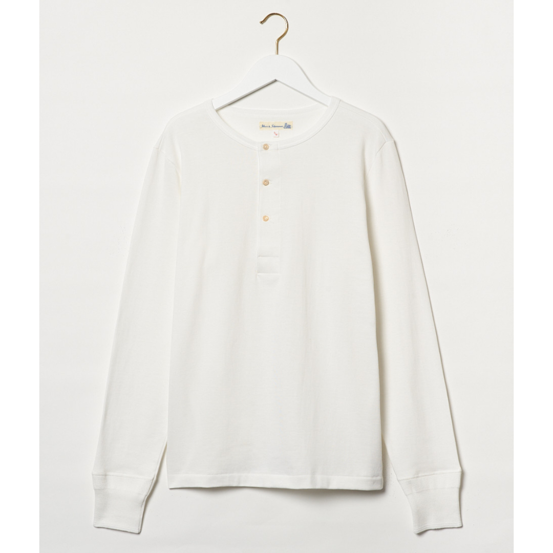 206 Henley white flat lay