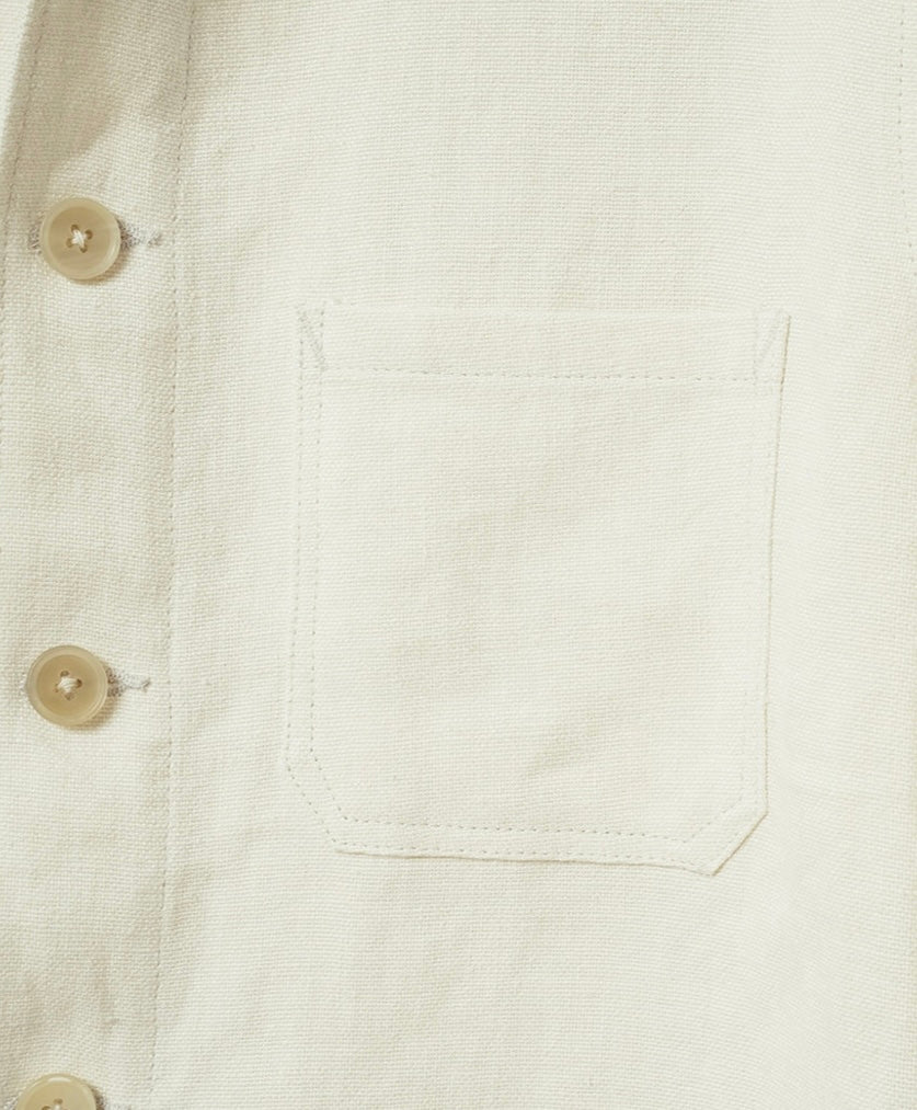 Kamakura - French Work Jacket Linen - Ivory