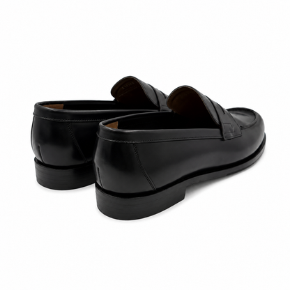 Berwick Goodyear Split Toe Penny Loafer - Black