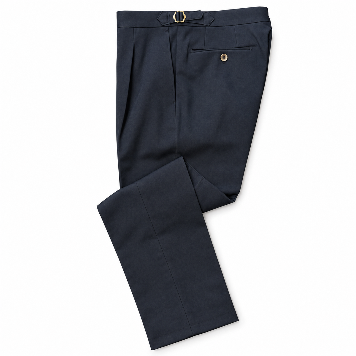 Vintage Wash Cotton Chino by Echizenya - Navy
