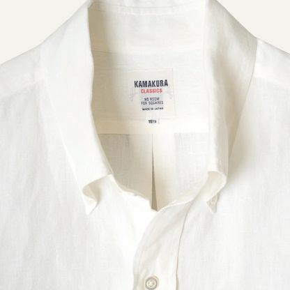 Kamakura Ametora Button Down - White Linen