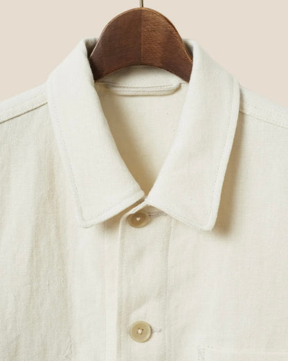 Kamakura - French Work Jacket Linen - Ivory