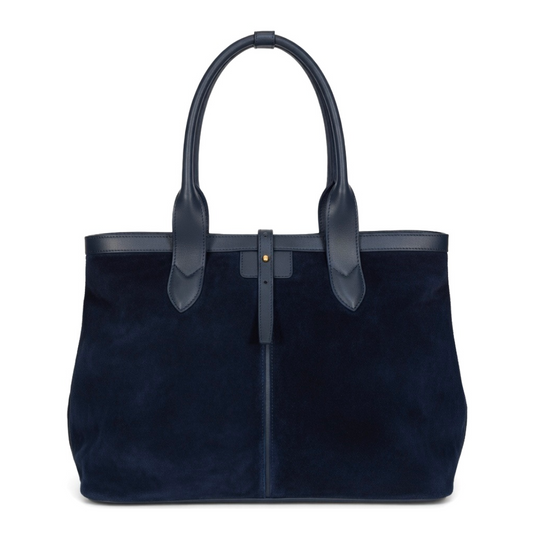 Adam’s Peach - 050 Tote - Navy Suede