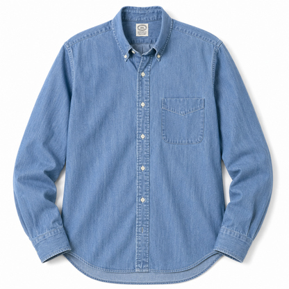 Kamakura Vintage IVY Button Down - Japanese Denim 7OZ Mid Blue