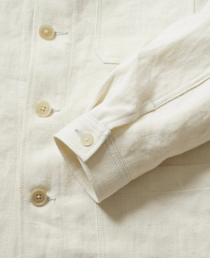 Kamakura - French Work Jacket Linen - Ivory
