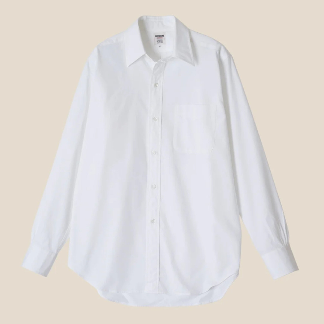White dress shirt on a beige background