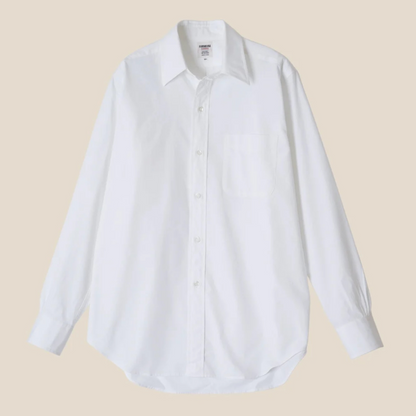 White dress shirt on a beige background