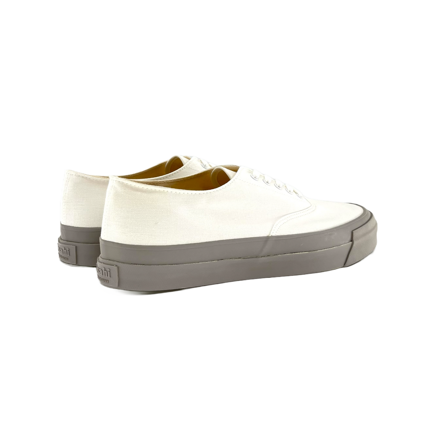 Asahi Deck Sneaker Made in Japan, White/Grey