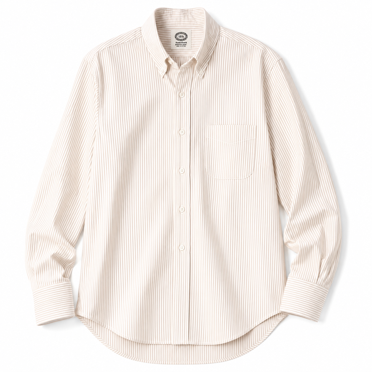 Kamakura Vintage IVY Button Down - Seersucker- Cream Stripe