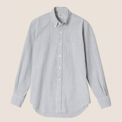 Kamakura Vintage IVY Button Down - Seersucker- Navy Stripe