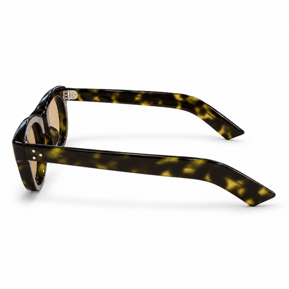 Guépard 36 - Olive Tortoise Shell Frame/Light Brown Lens
