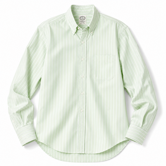 Kamakura Vintage IVY Reverse Stripe Shirt - Green