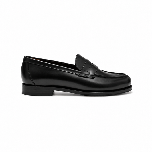 Berwick Goodyear Split Toe Penny Loafer - Black
