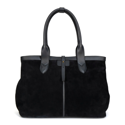 Adam’s Peach - 050 Tote - Black Suede