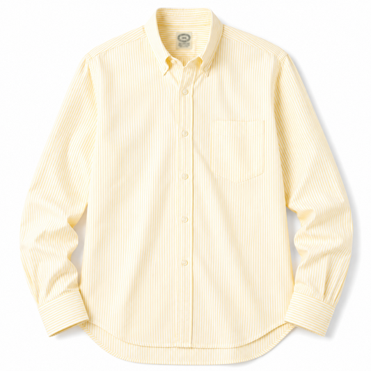 Kamakura Vintage IVY Button Down Oxford University Stripe - Yellow