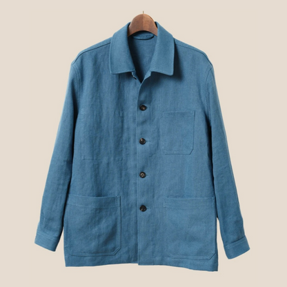 Kamakura - French Work Jacket Linen - Blue