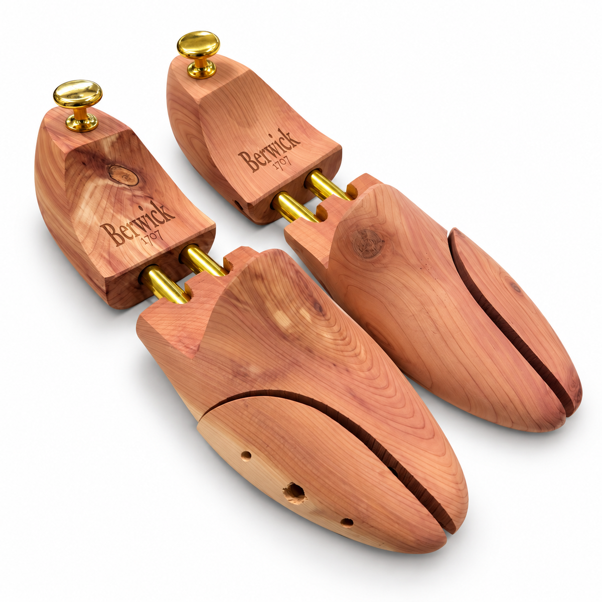 Berwick Cedar Shoe Tree for shoe care, featuring natural cedar wood to maintain shoe shape and freshness.