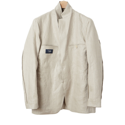 kamakura blazer beige linen inside out