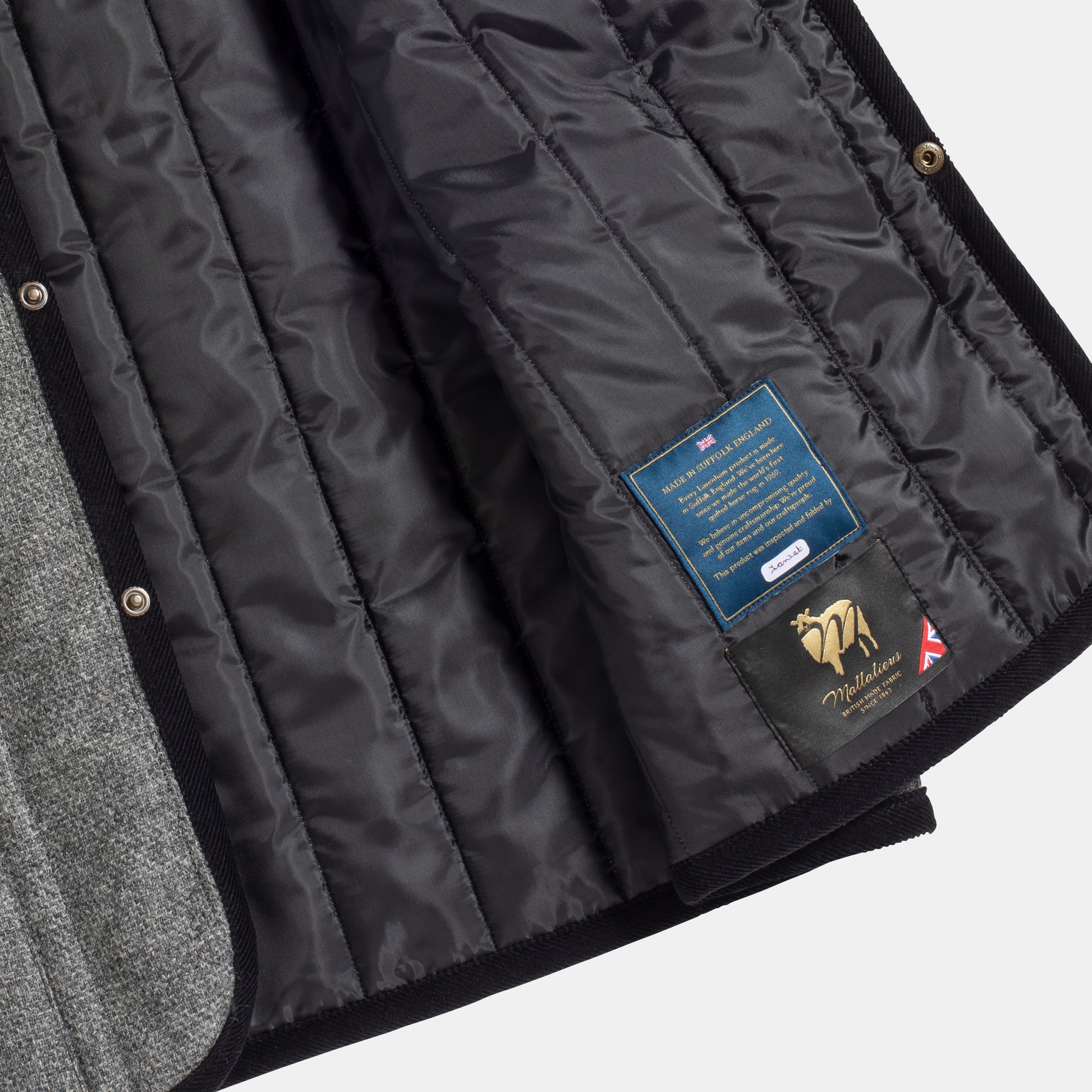 Lavenham - Raydon Jacket, Wool Grey Mix Detail