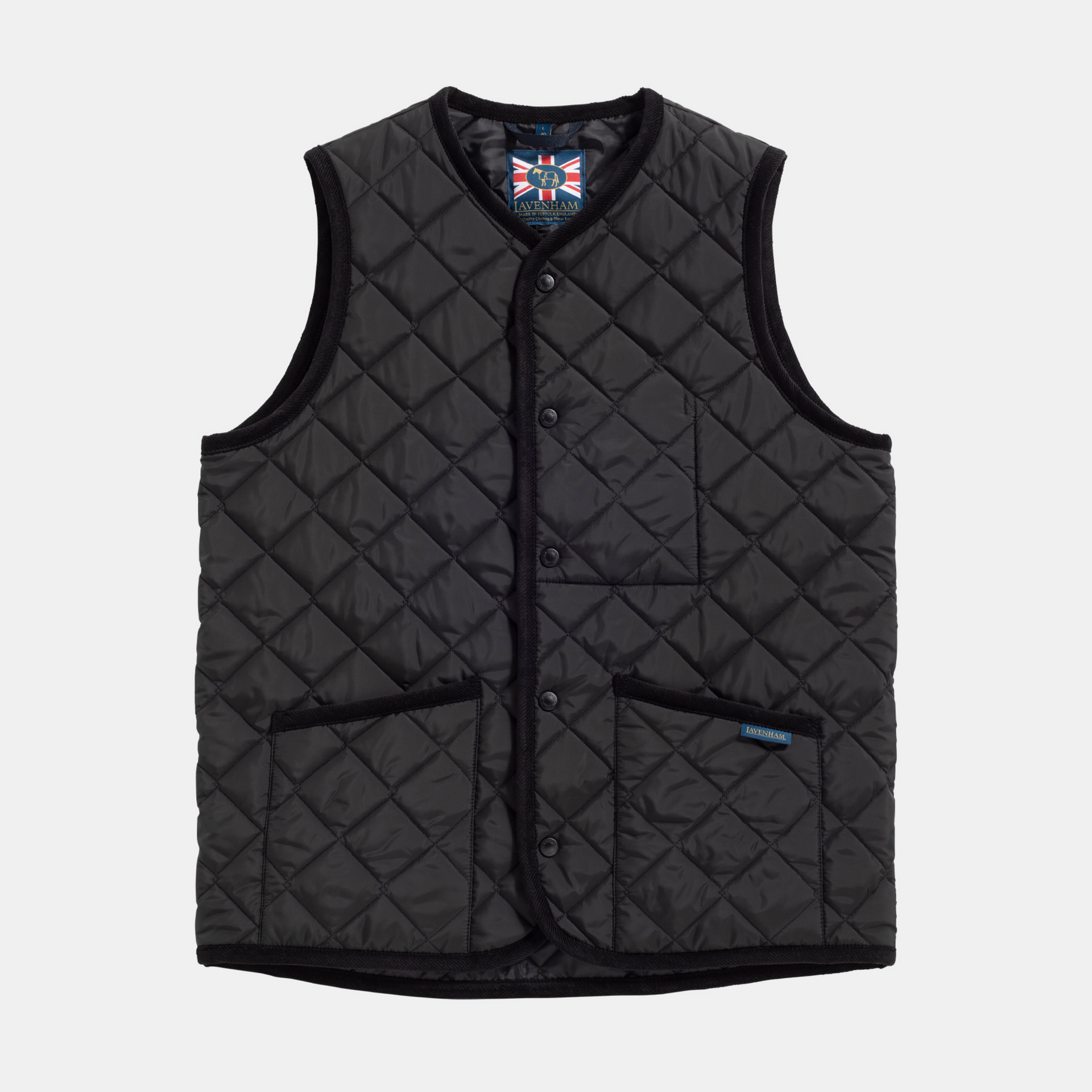 Lavenham - Thornham Gilet, Black – HANNAGANS