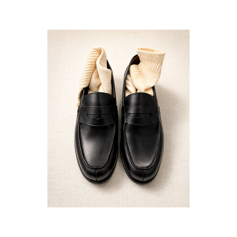 Black Penny Loafer
