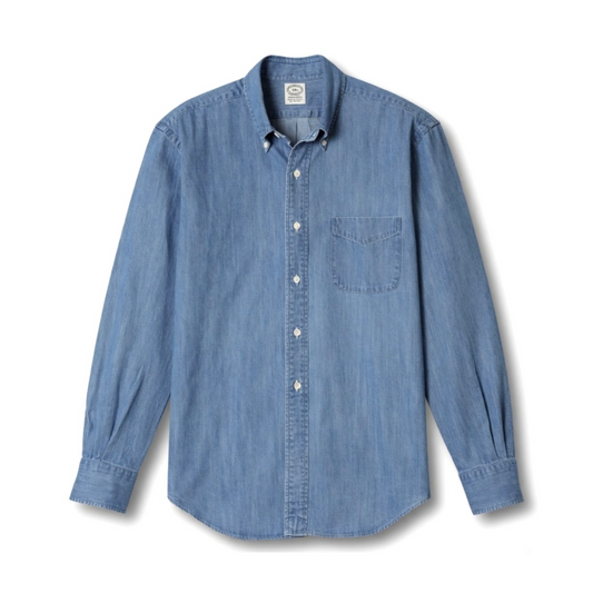 Kamakura Vintage IVY Button Down - Japanese Denim 7OZ Mid Blue