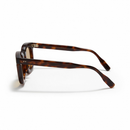 Guépard GP-17 sunglasses with dark brown frame and light brown lenses, stylish accessory for casual wear.