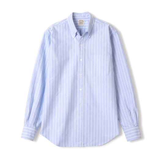 Kamakura Vintage IVY Reverse Stripe Shirt - Blue