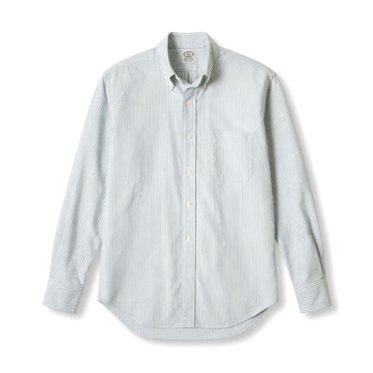 Kamakura Vintage IVY Button Down Oxford University Stripe - Green