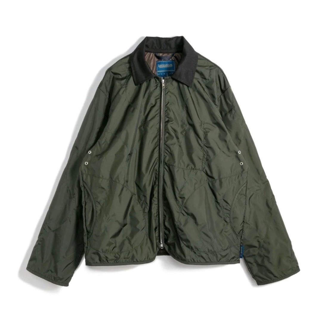 Green jacket on a white background