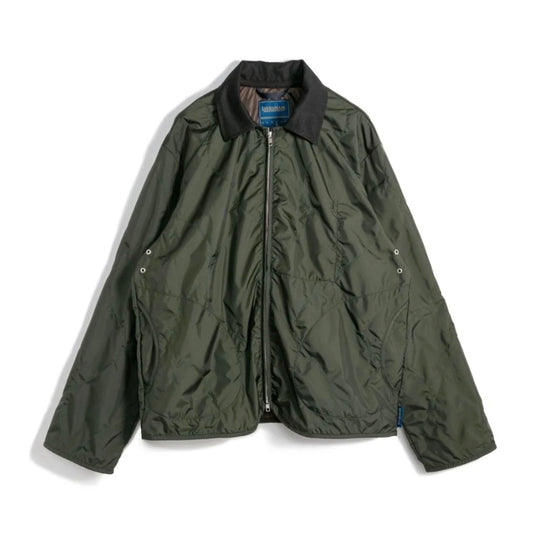 Green jacket on a white background