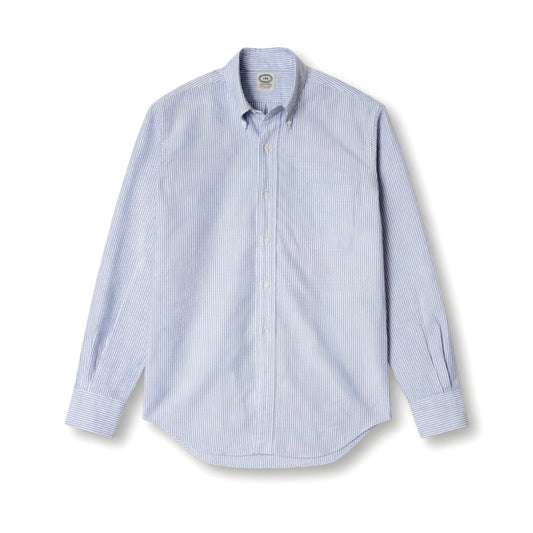 Kamakura Vintage IVY Button Down Oxford University Stripe - Blue