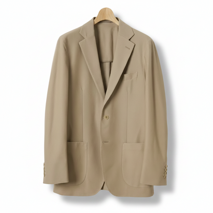 Beige blazer on a beige background