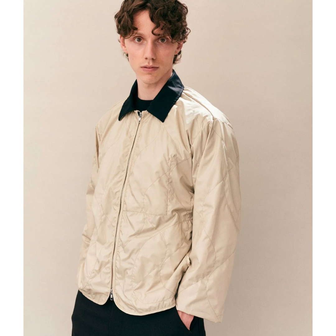 Lavenham Windbreaker in Natural Clay, a lightweight outdoor outerwear jacket with a smooth fabric finish.