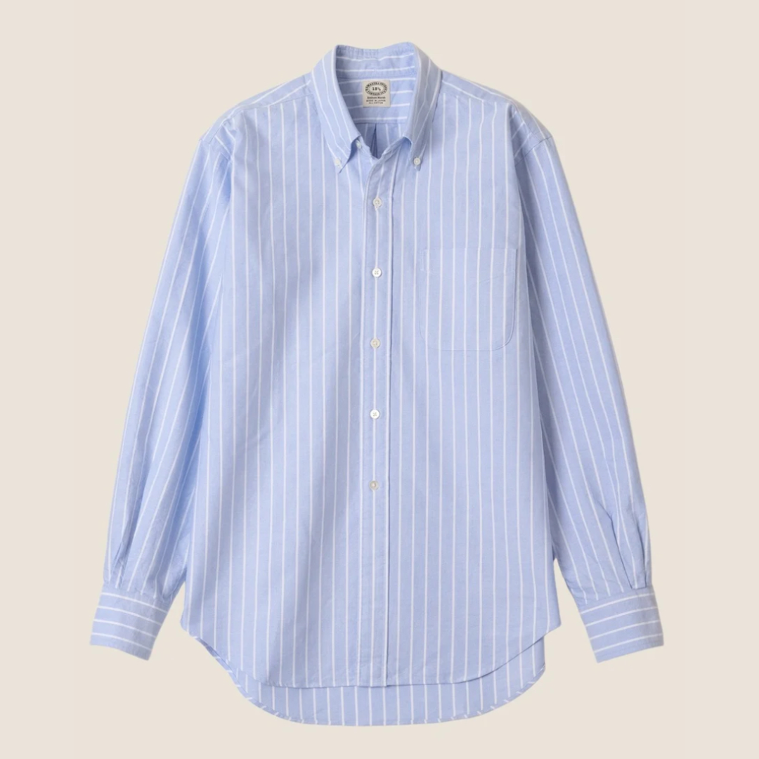 Kamakura Vintage IVY Blazer Stripe Shirt - Blue