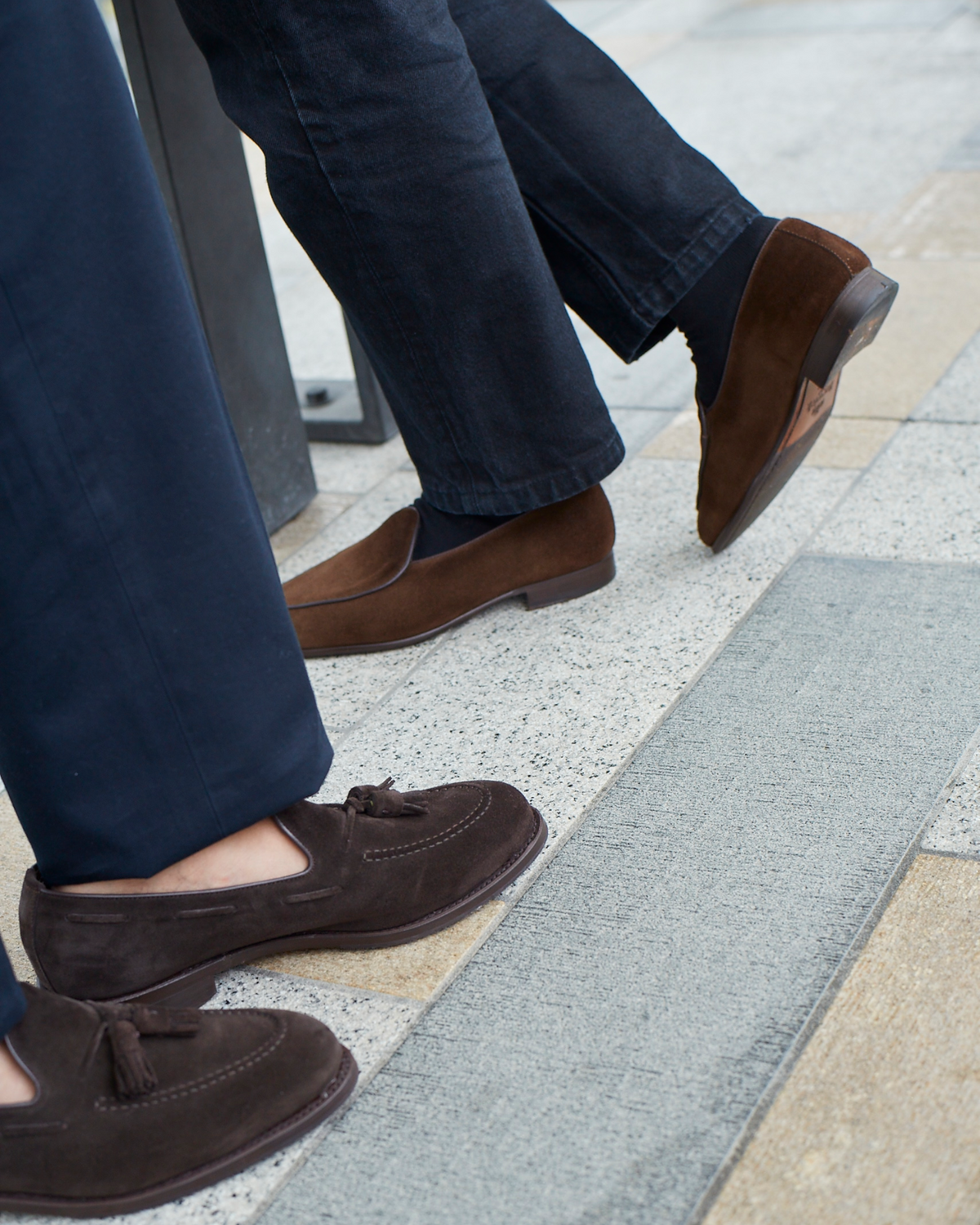 Men’s brown suede shoes