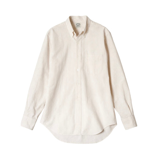 Kamakura Vintage IVY Button Down - Seersucker- Cream Stripe